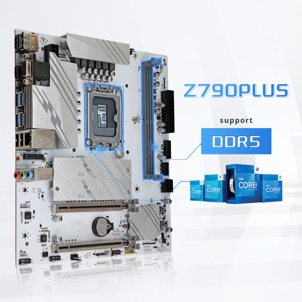 HISWISER Intel Z790 PLUS-W5 Micro ATX Motherboard