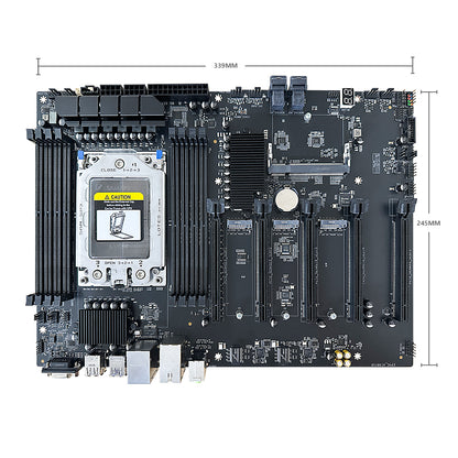 HISWISER AMD EPYC 7002 7003 SP3 Slot Workstation Server Motherboard Support 2TB DDR4 upto 64 Cores CPU DIY Computer