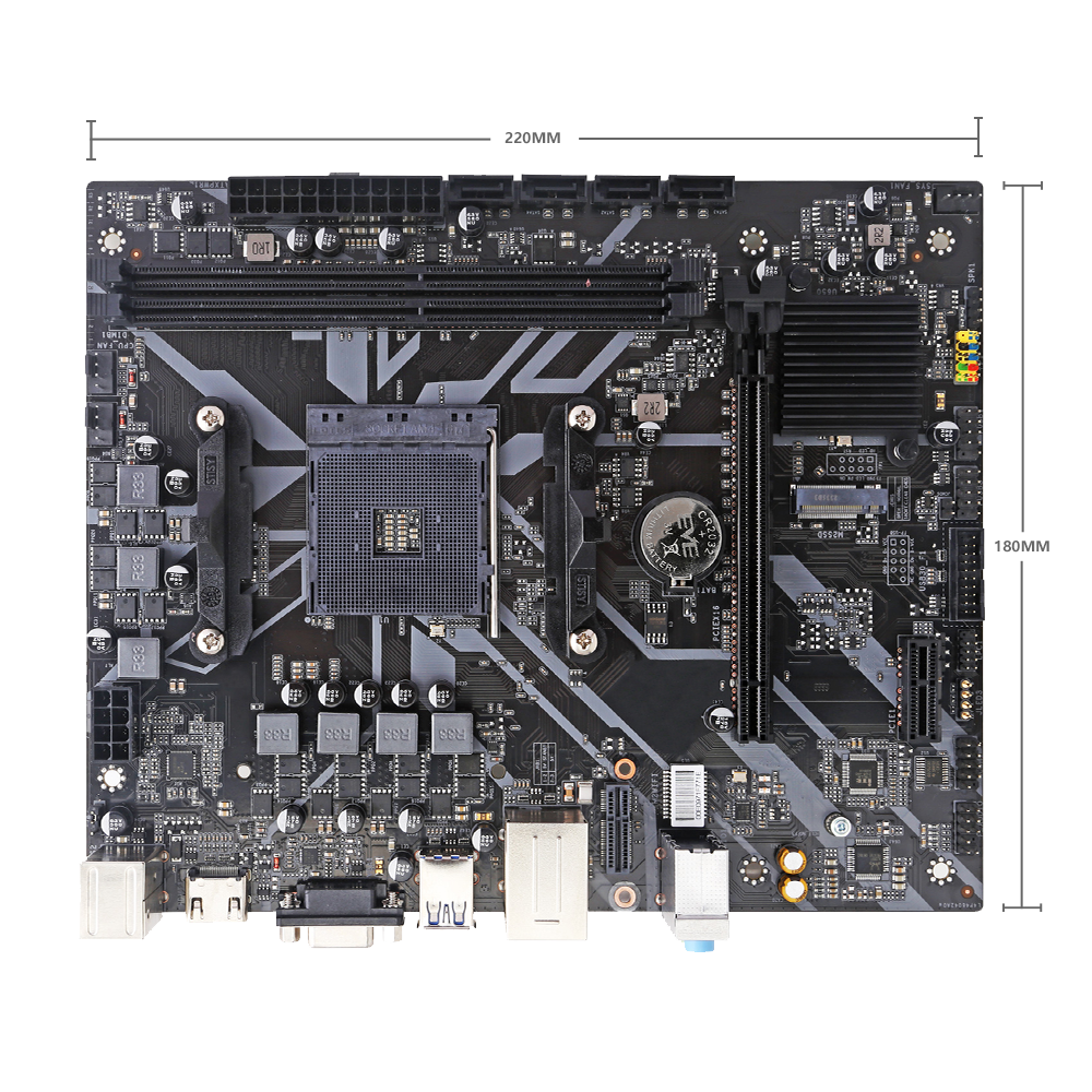 HISWISER AMD A520 Micro ATX Motherboard