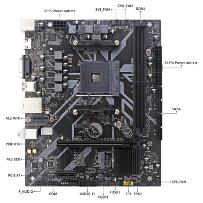 HISWISER AMD A520 Micro ATX Motherboard