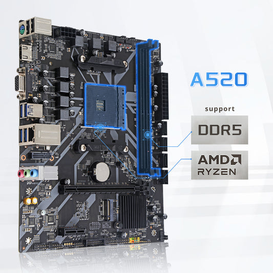 HISWISER AMD A520 Micro ATX Motherboard