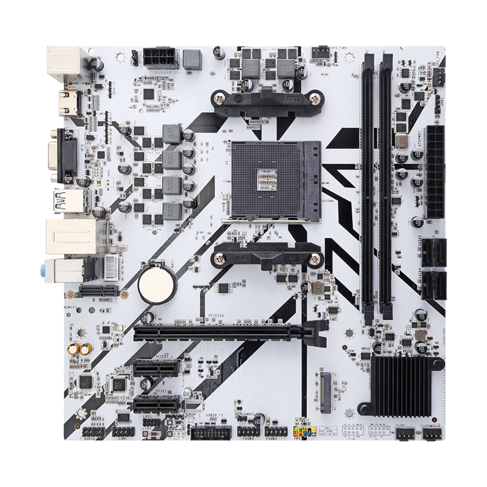 HISWISER AMD B450S Micro ATX  Motherboard