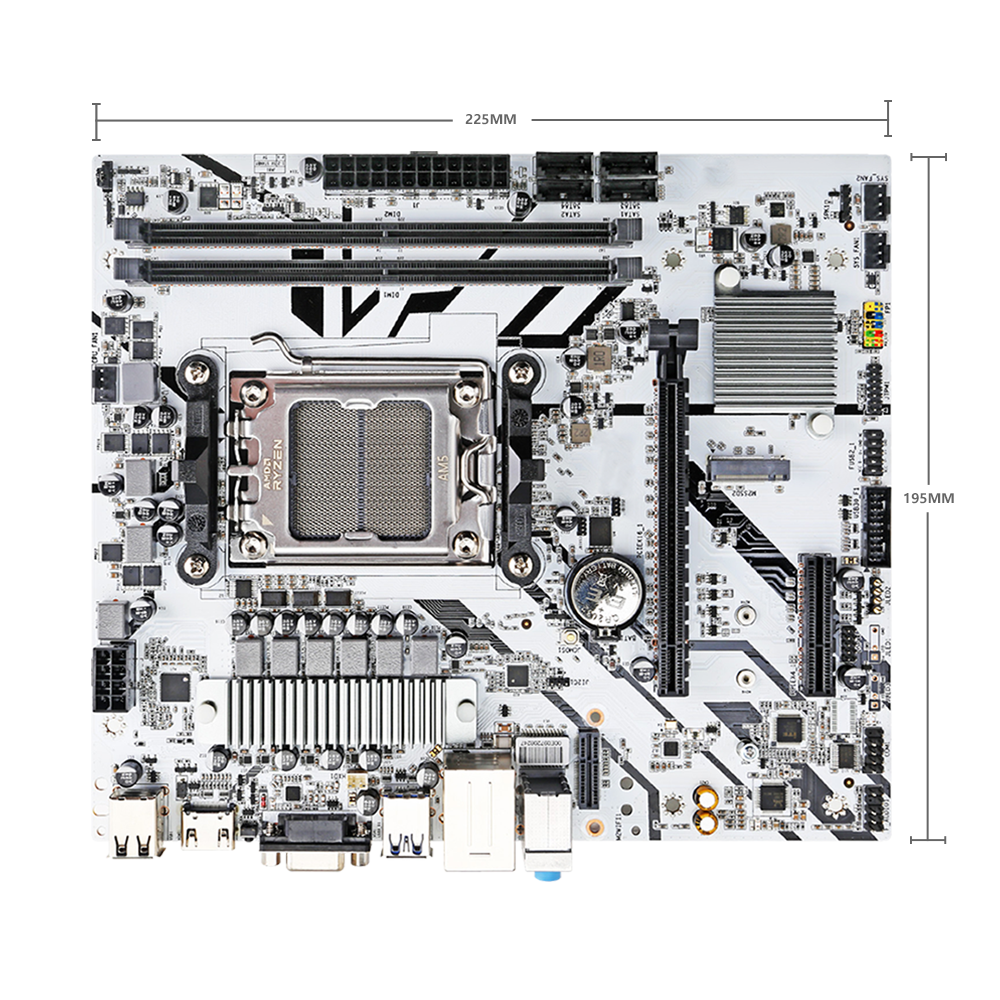 HISWISER AMD B650M-W Micro ATX Motherboard