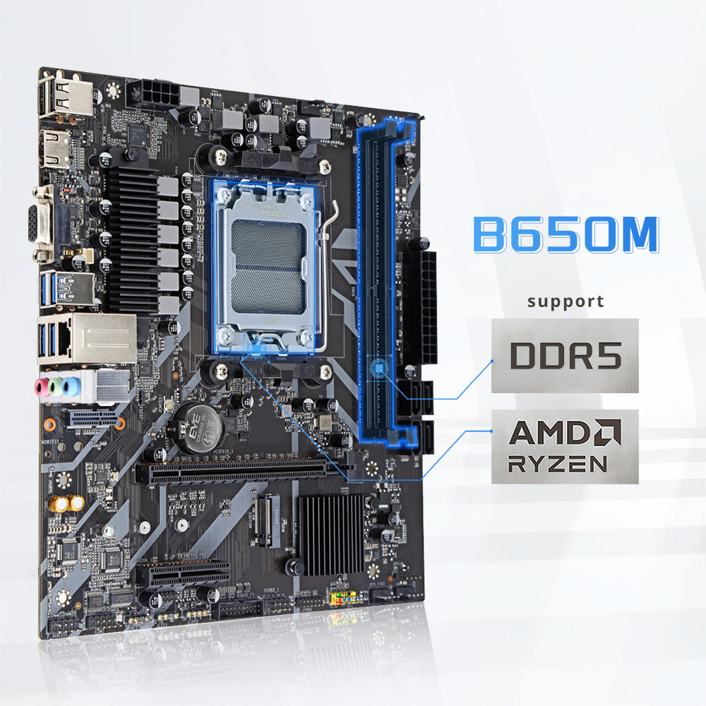 HISWISER AMD B650M-B Micro ATX Motherboard