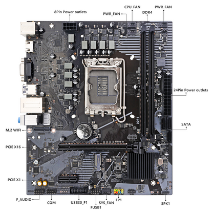 HISWISER Intel B760B4 Micro ATX Motherboard