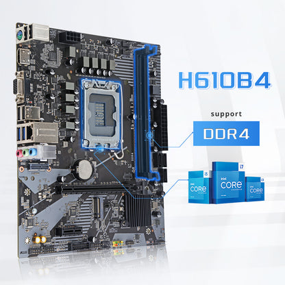 HISWISER Intel H610B4 Micro ATX Motherboard