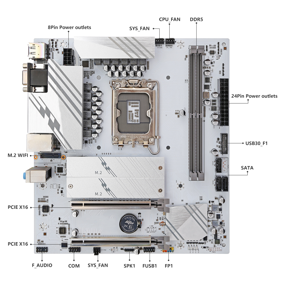 HISWISER Intel Z790 PLUS-W5 Micro ATX Motherboard